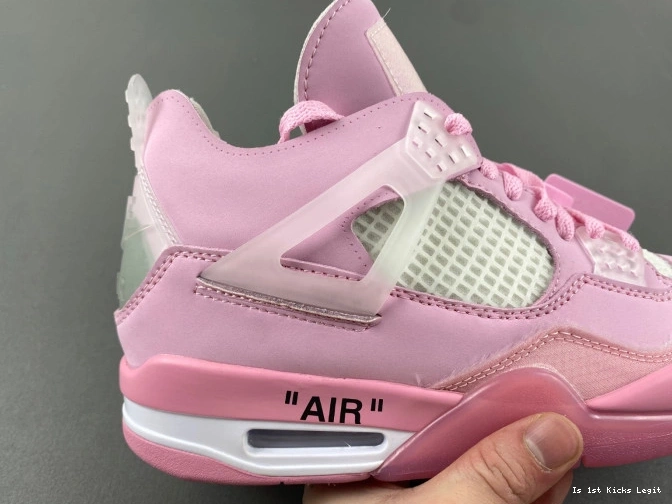 X 4 JORDAN OFF-WHITE PINK 0726